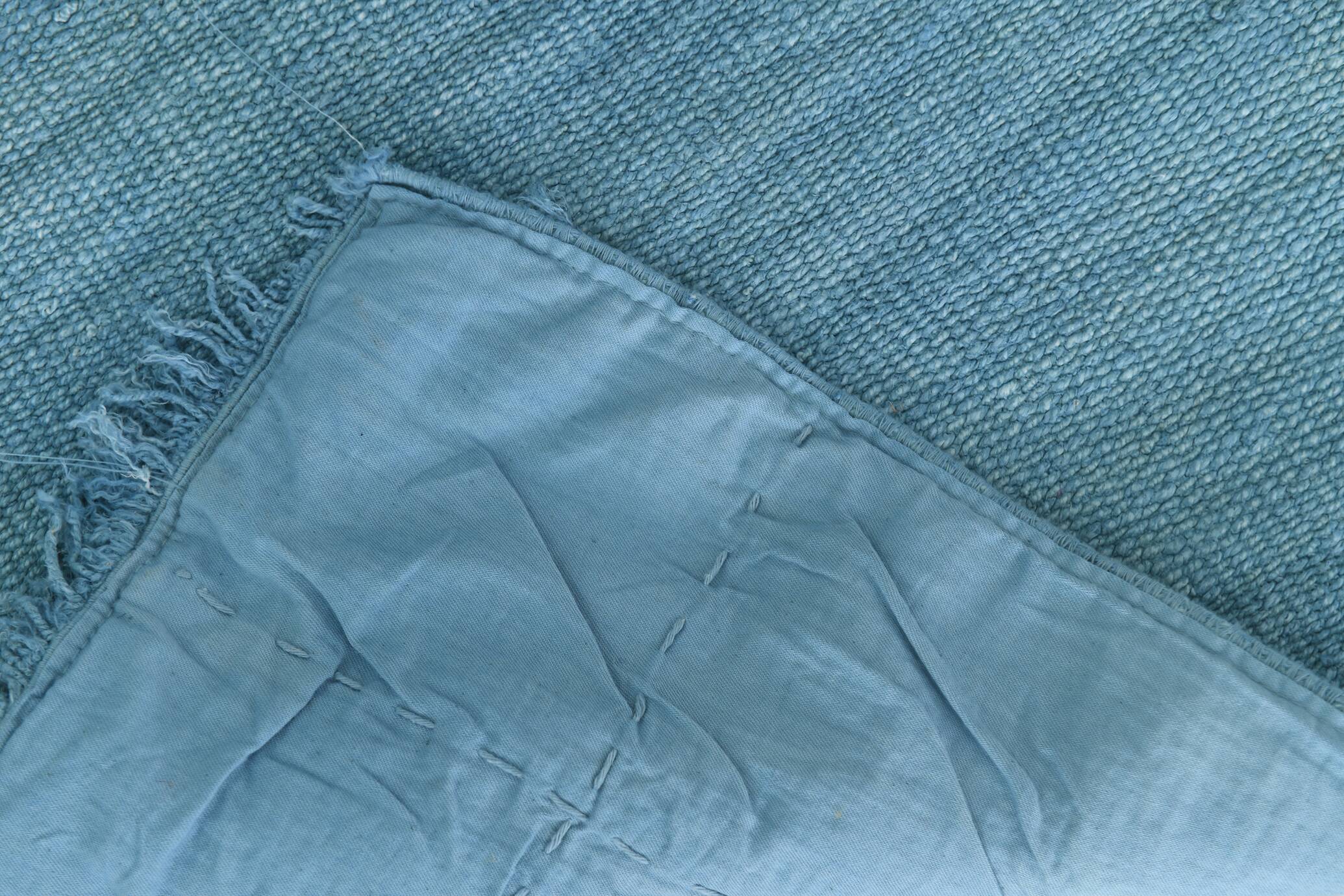 Light Blue Green Vintage Runner Rug, 57x203Cm