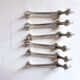 Lot de 6 porte-couteaux en métal argenté