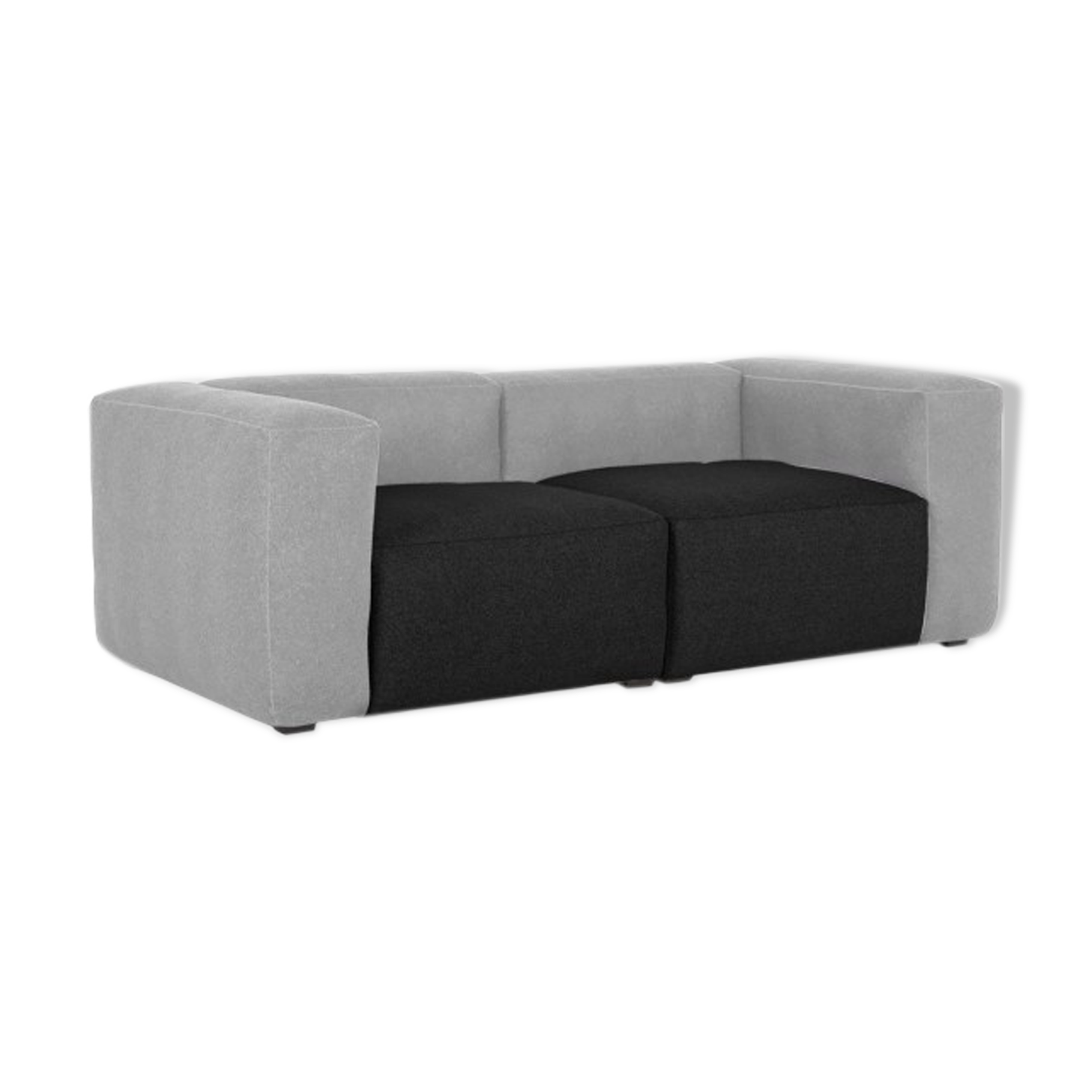 Hay mag soft 2 seater light grey/dark grey
