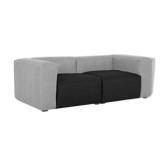 Hay mag soft 2 places gris clair/gris fonce