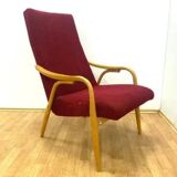 Retro TON armchairs by Antonín Šuman, bentwood, 1960s