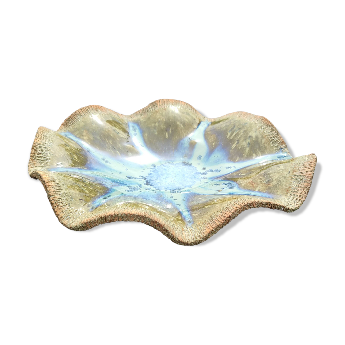 Handmade ceramic art catchall dish