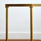 Gilded console and glass 1970s