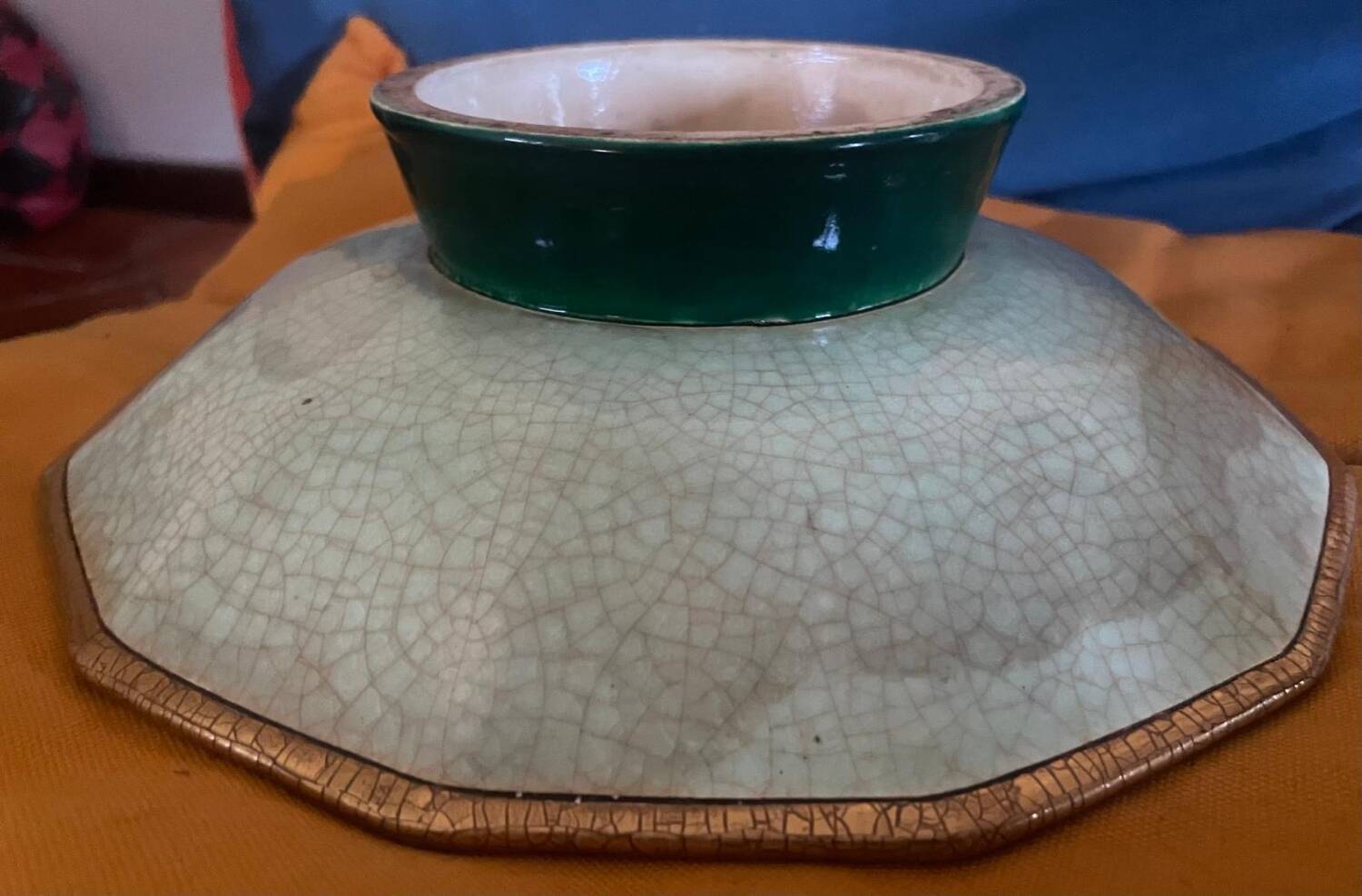 Enamelled fruit bowl from Longwy