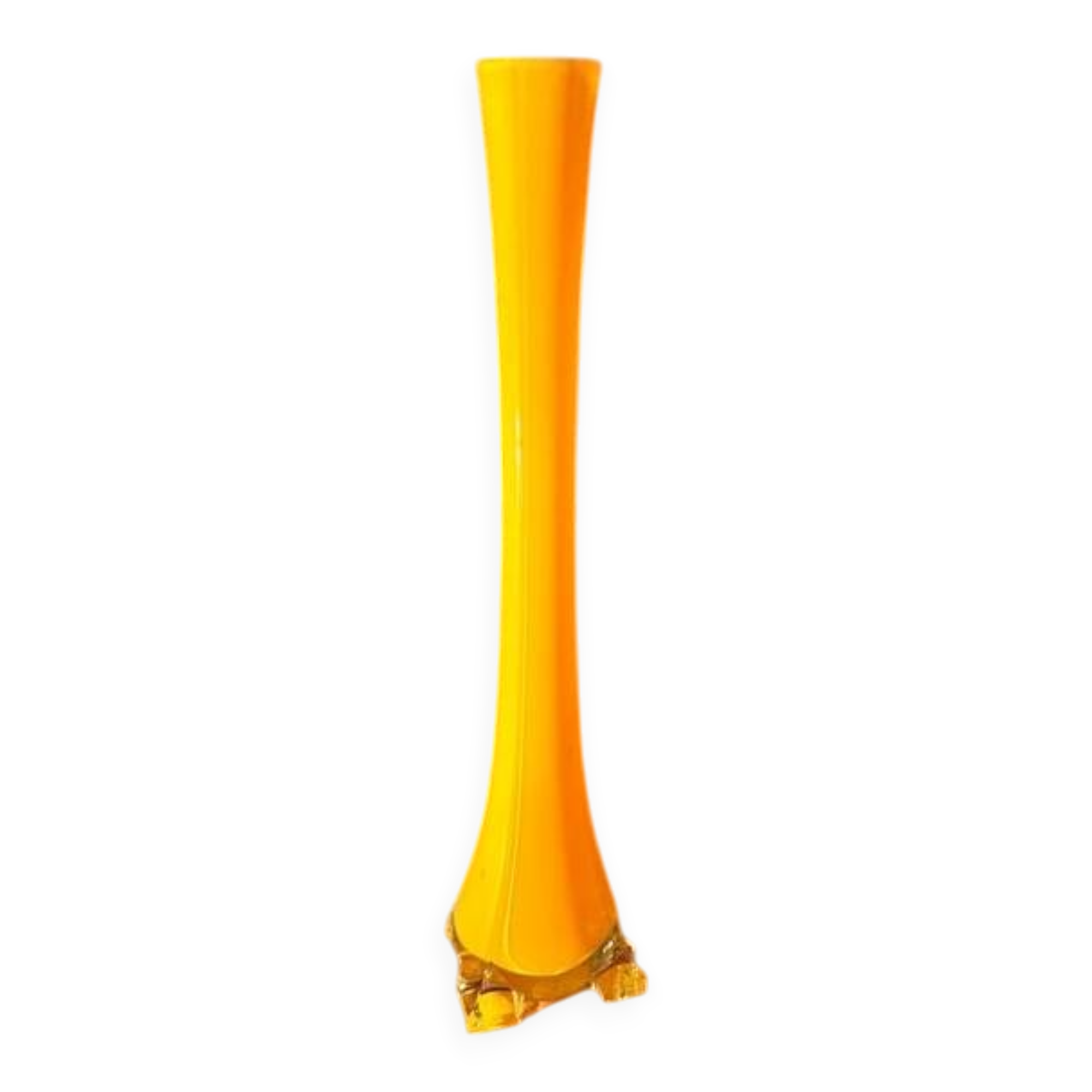 Vintage yellow bud vase