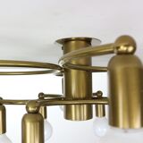 Vintage Modern Golden Color Ceiling Lamp, 1970s