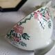 Old Bowl in Earthenware with Flower Decoration Marked underneath M