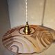 Vintage pink glass pendant light