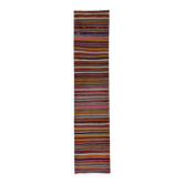 Vintage Turkish hallway rug 77x348 cm
