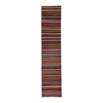 Vintage Turkish hallway rug 77x348 cm