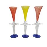 Jiří Šuhájek & Ivan Štefánik - glasses(3) gesigneerd - Tjechisch art