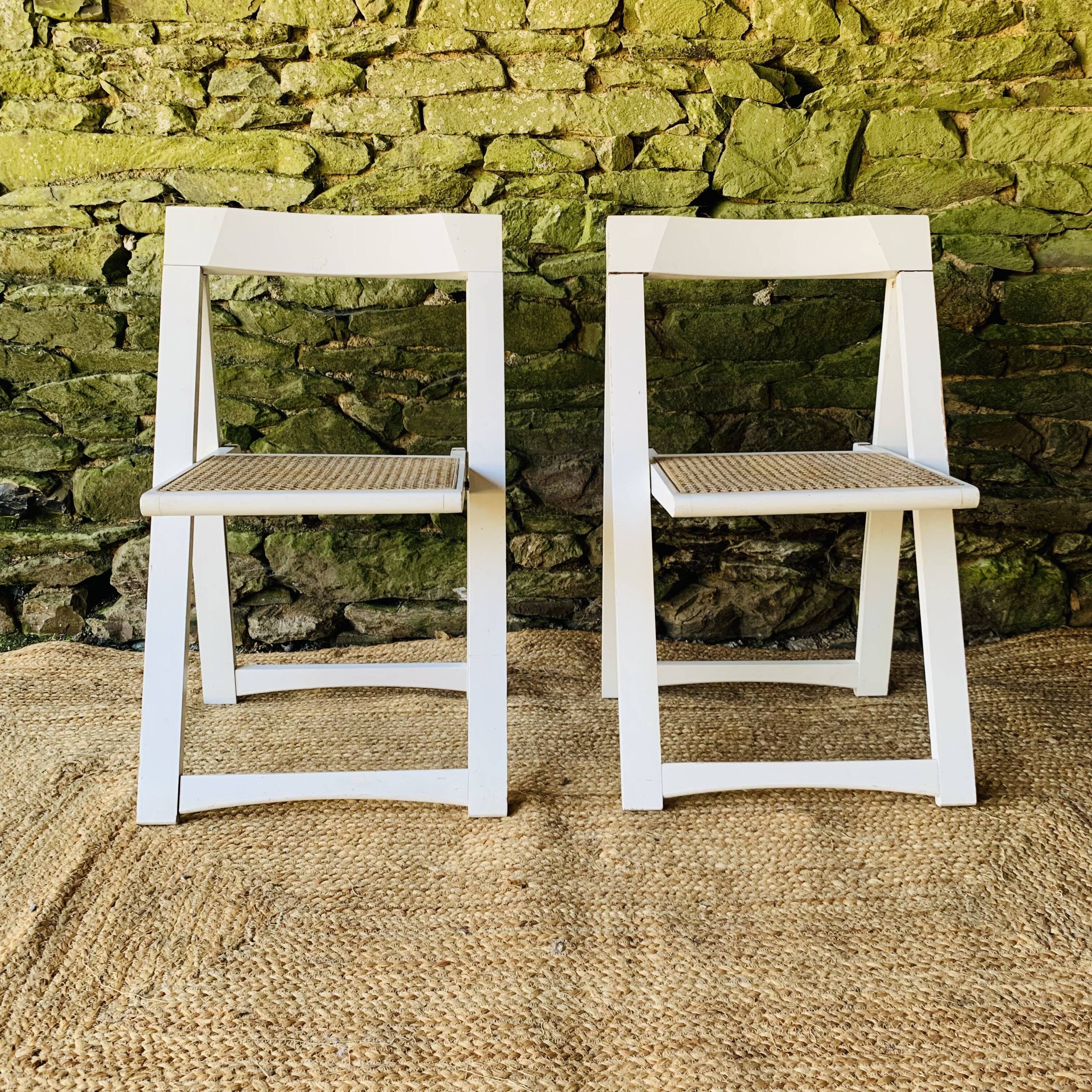 Paire de 2 chaises pliantes made in Italy