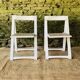 Paire de 2 chaises pliantes made in Italy