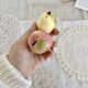 Vintage ceramic salt and pepper shaker and fruit slip