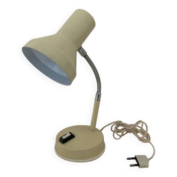 60s cream and chrome desk or bedside lamp