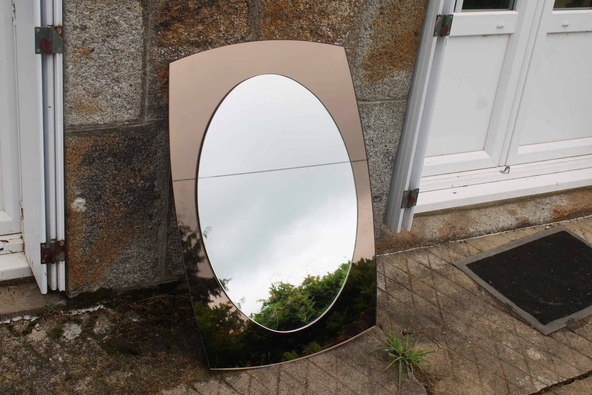 Smoked two-layer mirror 60s/70s