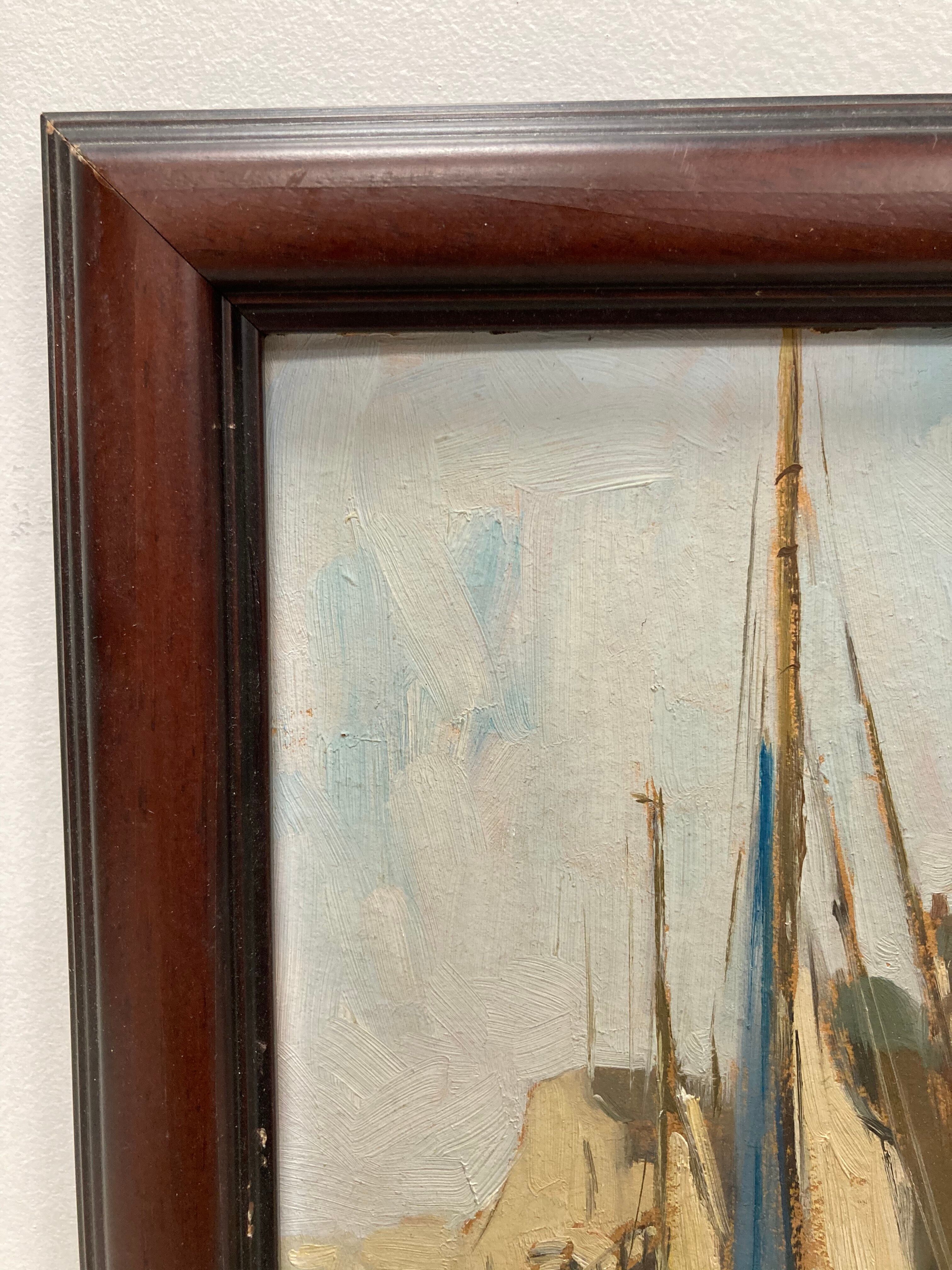 Vintage marine painting