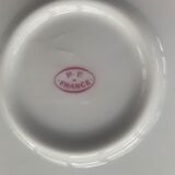 Cake dish patterns roses in art deco porcelain
