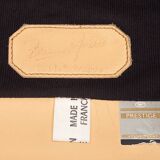 Duo of leather armchairs by Bernard Massot, 1970