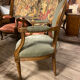 Pair of Louis XVI style medallion armchairs
