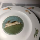 Hunter plates in fine German porcelain GIESCHE