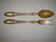 Silver salad cutlery, art deco