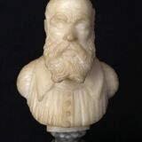 Buste en albâtre fin XIXème siècle, Italie