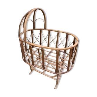 Vintage cradle year 60/70 rattan