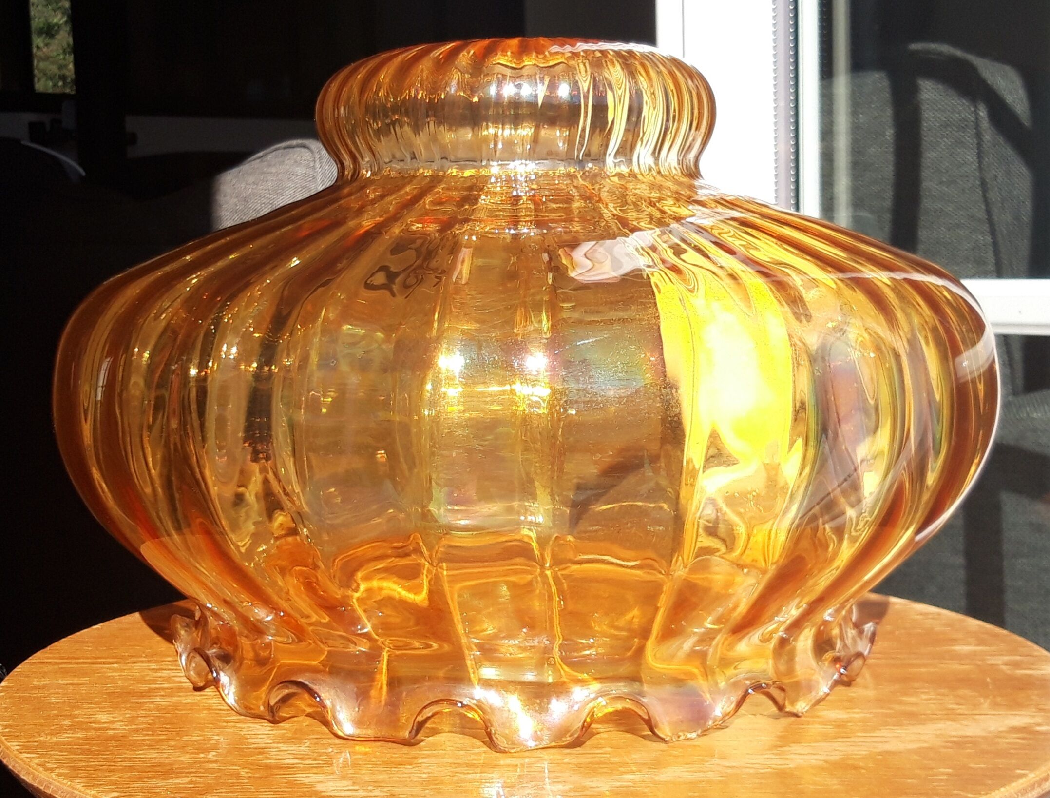 Vintage glass lampshade