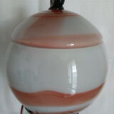 Globe vase with Murano glass lid