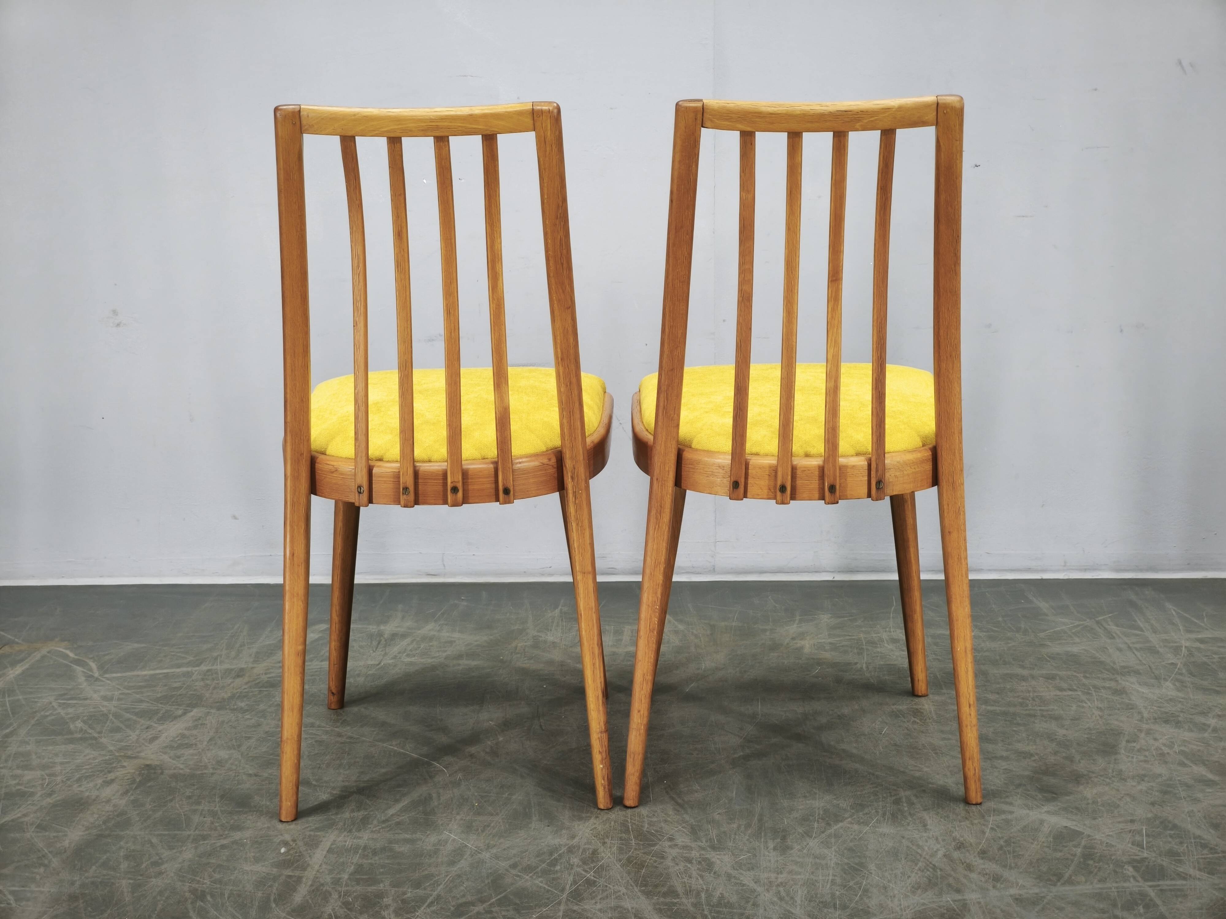 Set of 4 Mid-Century TON Beech Dining Chairs, Czechoslovakia, 1970s