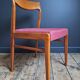 Trio of vintage teak chairs, antique seating furniture