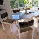 Set of 6 chairs 1980 Scandinavian style