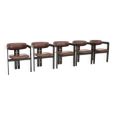 Chaises de salle à manger Pamplona par Augusto Savini pour Pozzi Italie 1965, ensemble de 5