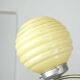 Lustre à sphère jaune Art Déco Italien