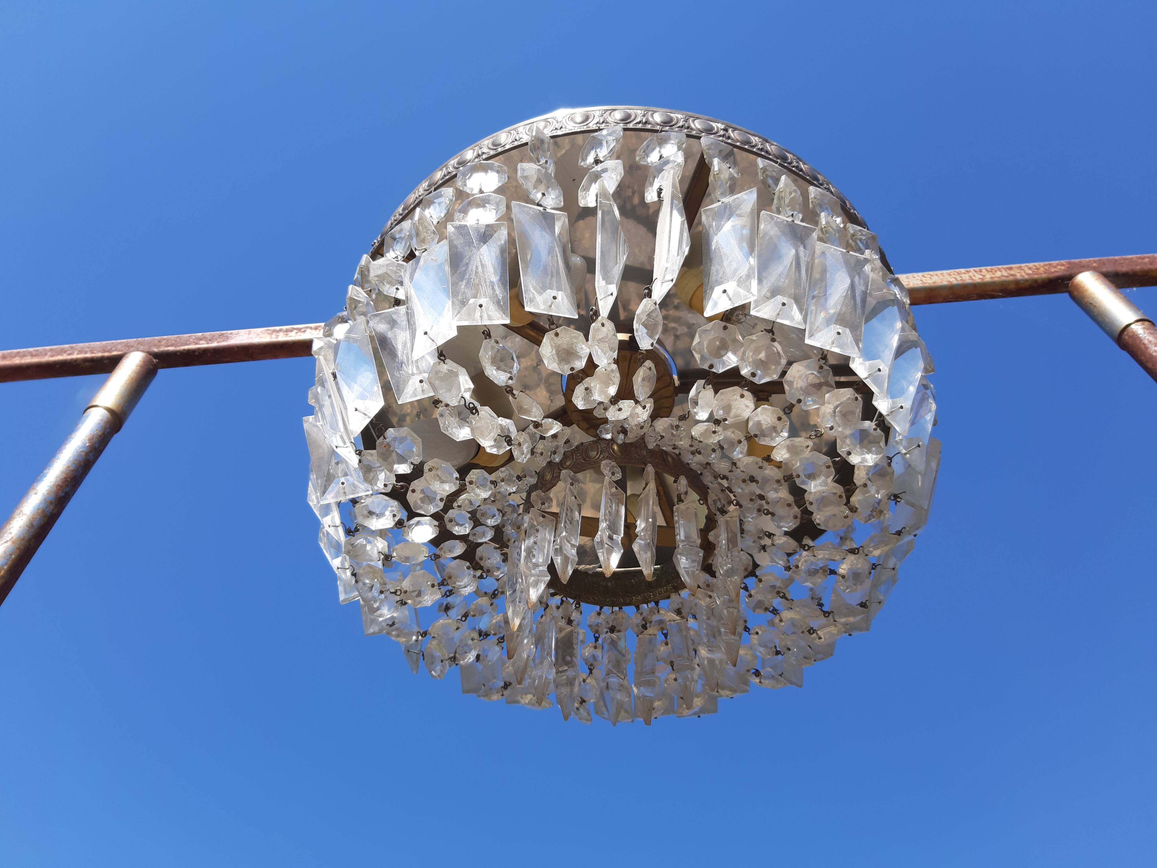 Murano style pampilles chendelier 19th
