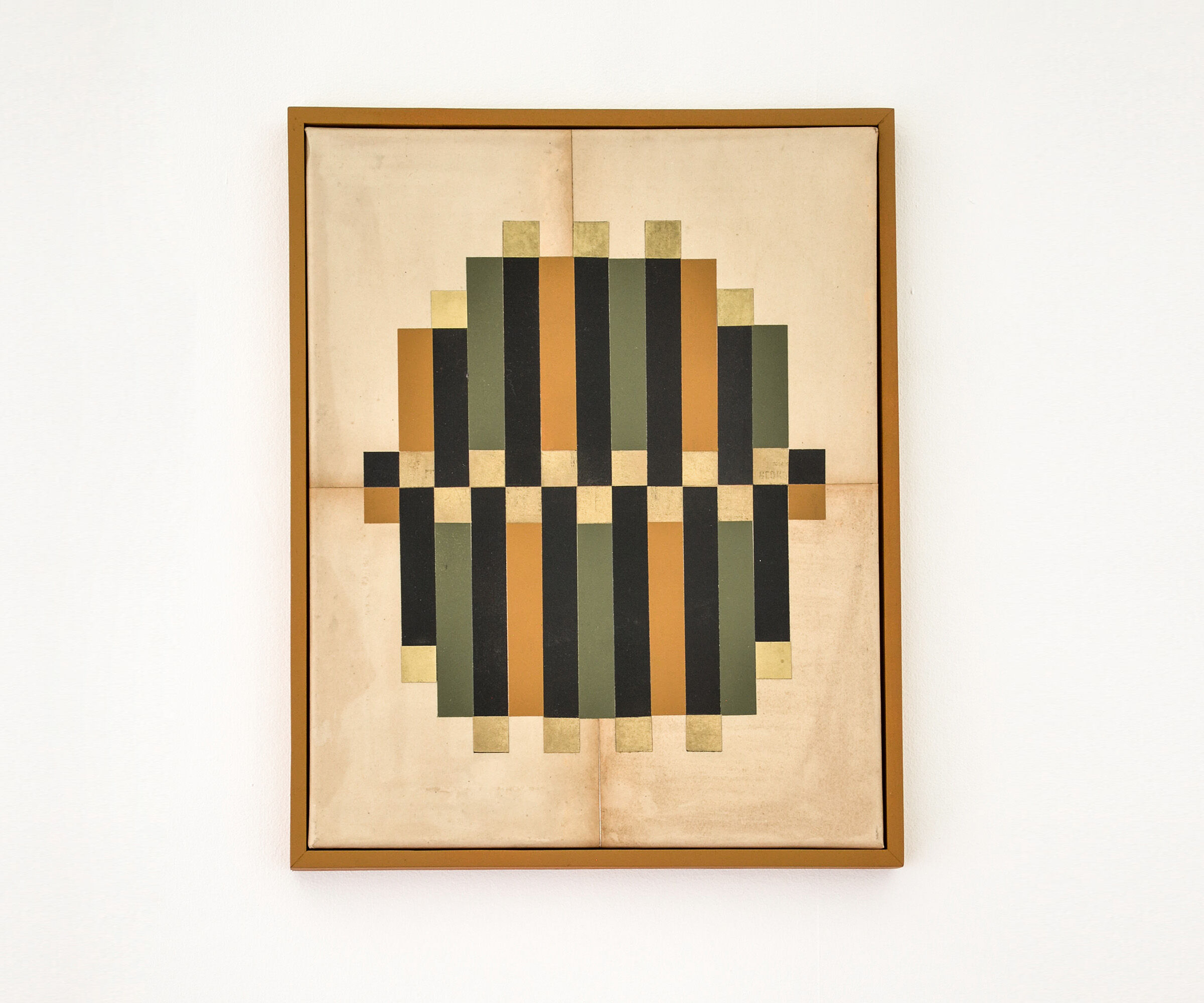 Collage on canvas • stripe t2 • signed eawy