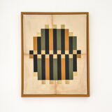 Collage on canvas • stripe t2 • signed eawy