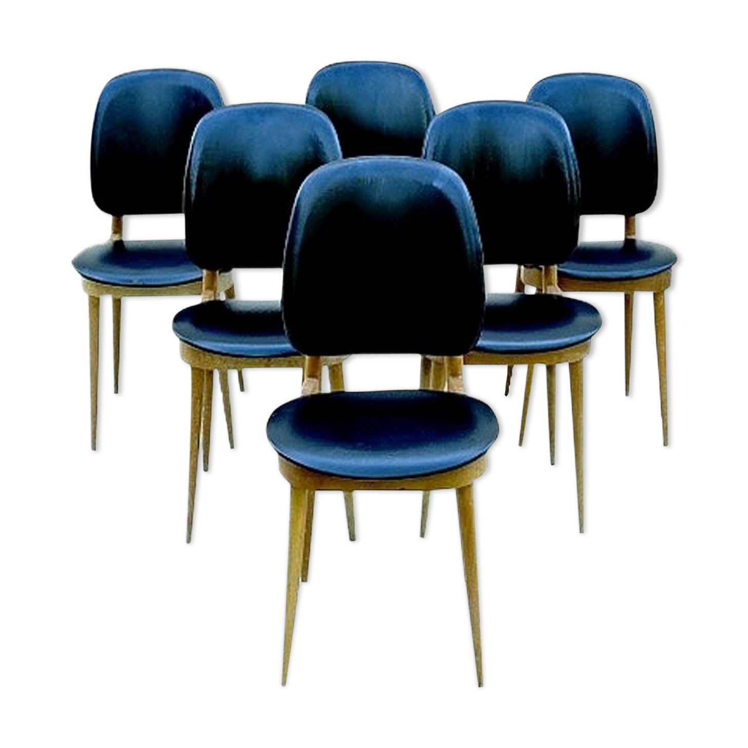 Set of 6 Baumann chairs model Vintage Pegasus 1960