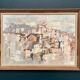 Original Swedish Oil on Panel – “Composition” by Gösta Calmayer – Signed – Dated 1961 – Vintage & Framed – 62 × 45 cm (24.4" × 17.7")
