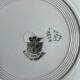 Saint Amand green floral plate 22.5cm