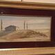Oil painting on panel, Tuscan countryside landscape, signed