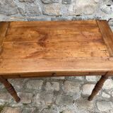 Desk XIXth cherry and solid walnut
