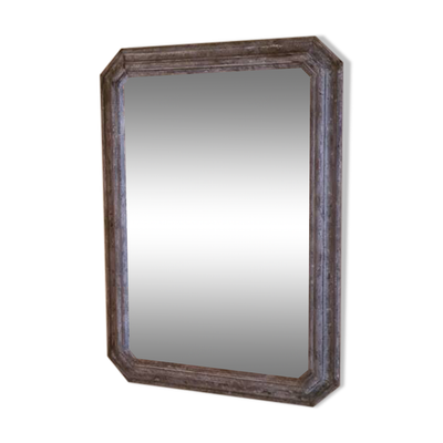 Miroir octogonal bois style 19e siècle