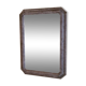19th century style octagonal wooden mirror