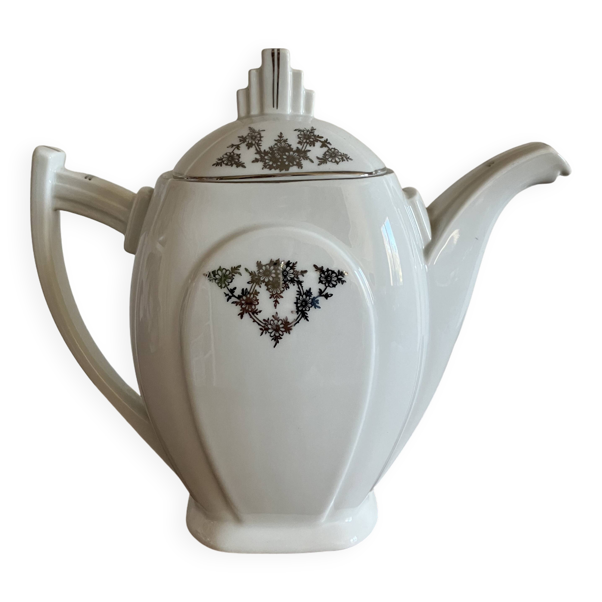 Art Deco porcelain coffee pot