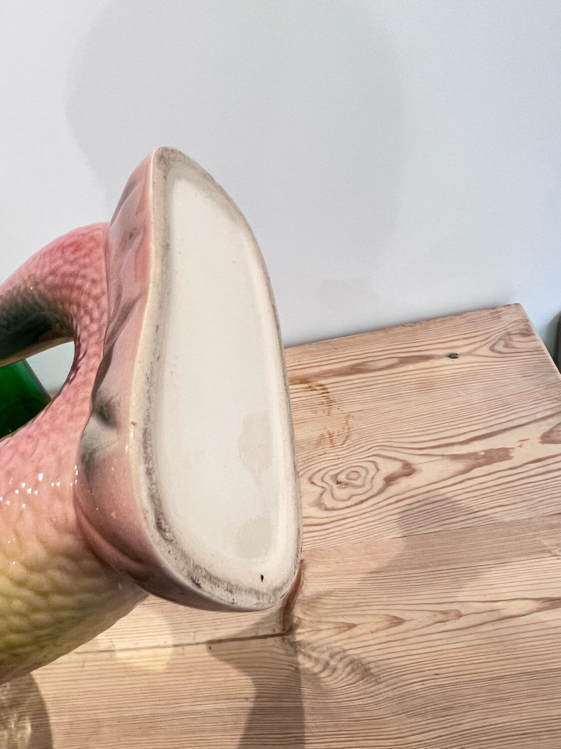 Vintage slurry fish decanter