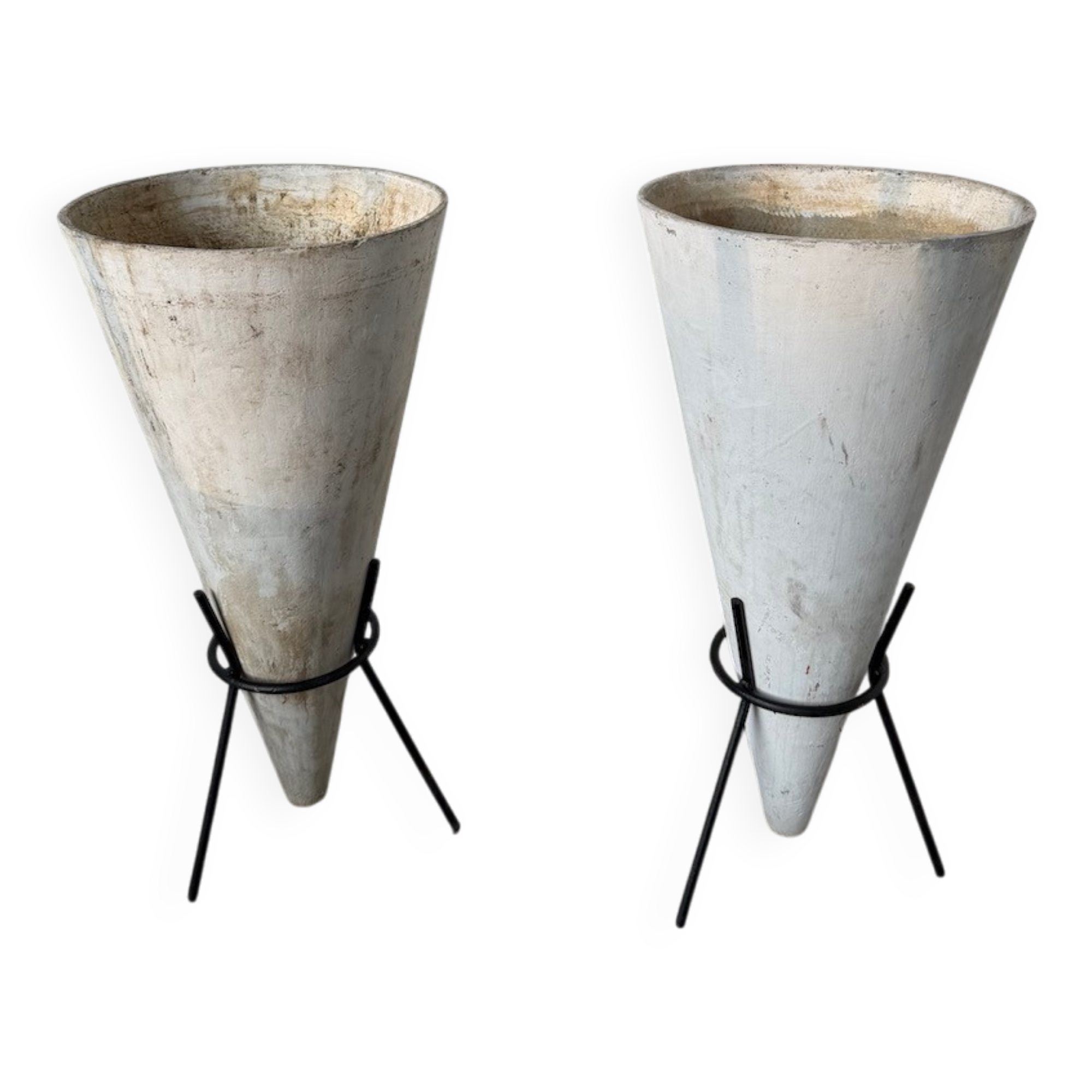 Willy Guhl planter cones x2