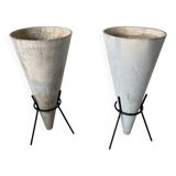 Willy Guhl planter cones x2