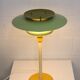 Lampe de bureau danoise verte et jaune par Lyskaer - Modèle 2252